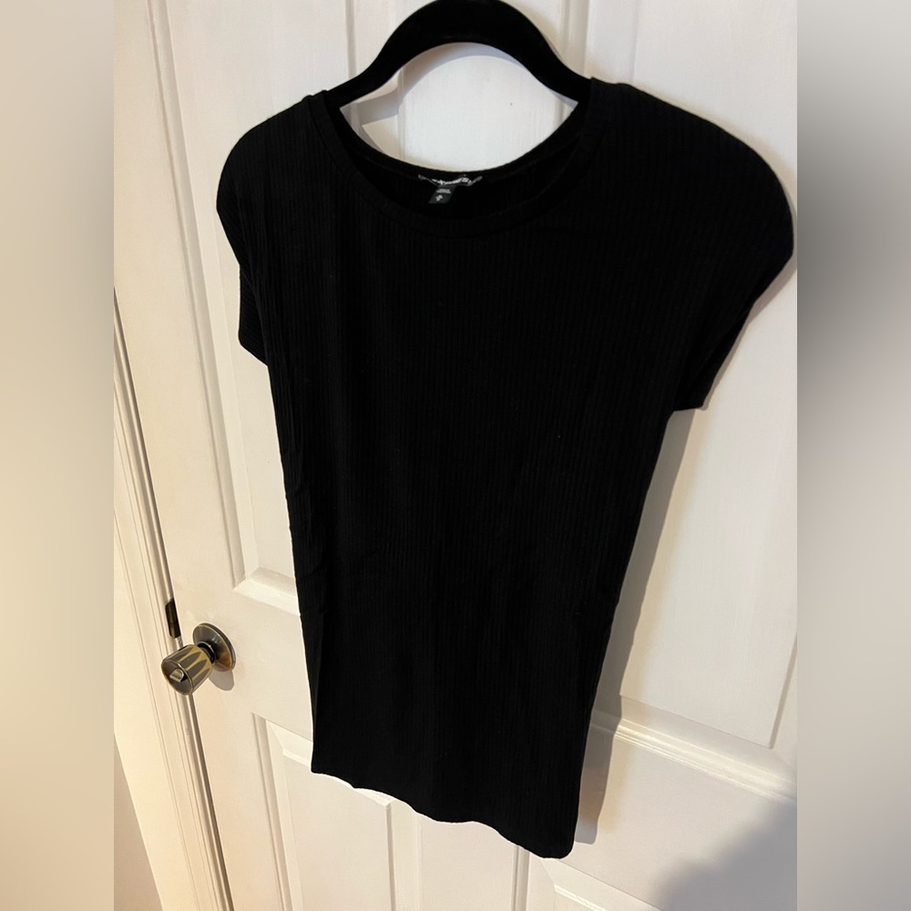 Express Tie Back Ribbed Shirt